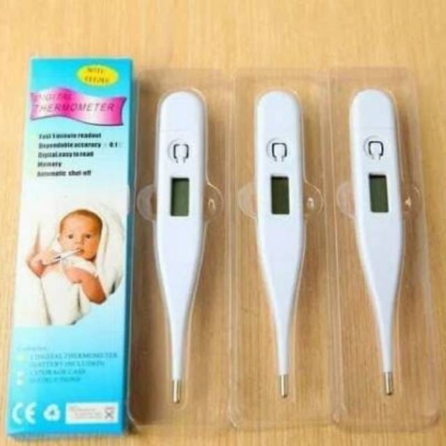 Termometer Digital Putih Pengukur Suhu Tubuh Bayi dan Dewasa Thermometer