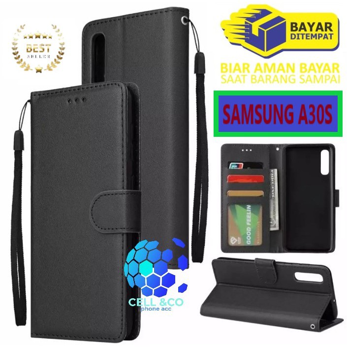 Flip cover SAMSUNG A30S Flip case buka tutup kesing hp casing flip case leather wallet