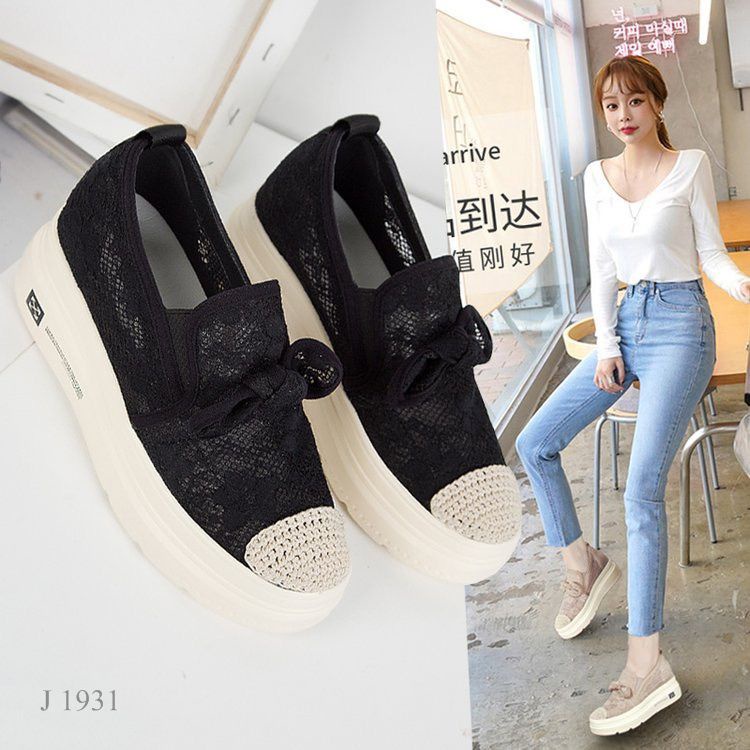 SEPATU WANITA WEDGES SHOES PITA BROKAT ANTEA 1931
