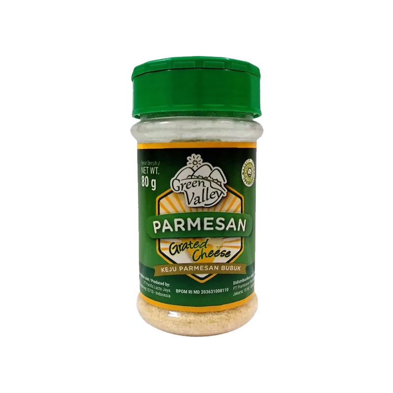 

GREEN VALLEY GRATED PARMESAN CHEESE 80G