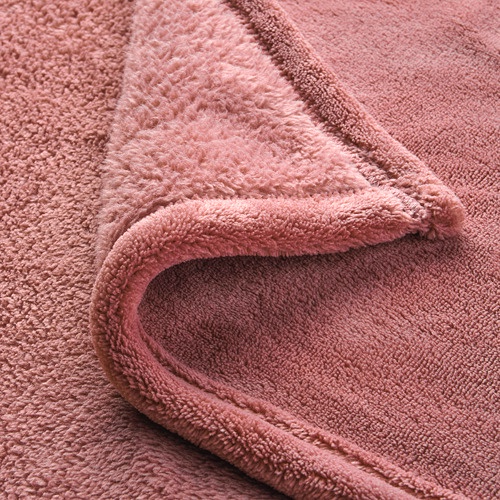 TRATTVIVA Penutup tempat tidur , pink tua / abu / krem, 150x250 cm