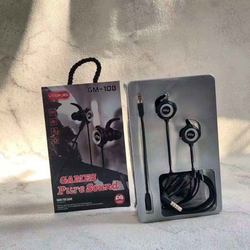 GG - Headset Gaming YESPLUS GM-108 Pure Sound Movie Games /Earphone Gaming GM 108 High Quality