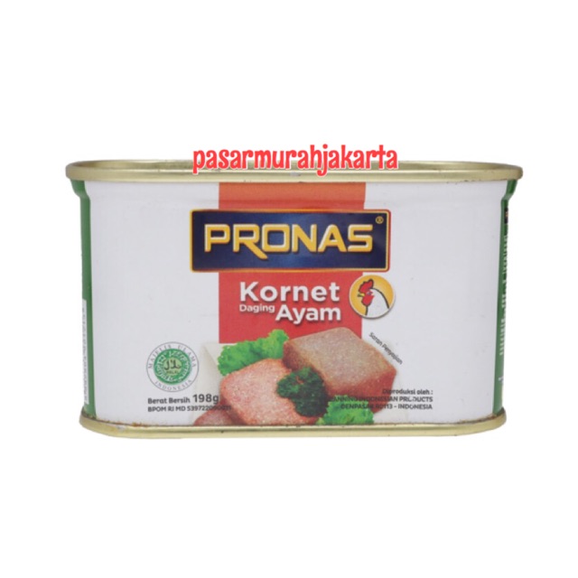 

Kornet Daging Pronas Corned Chicken 198 gram