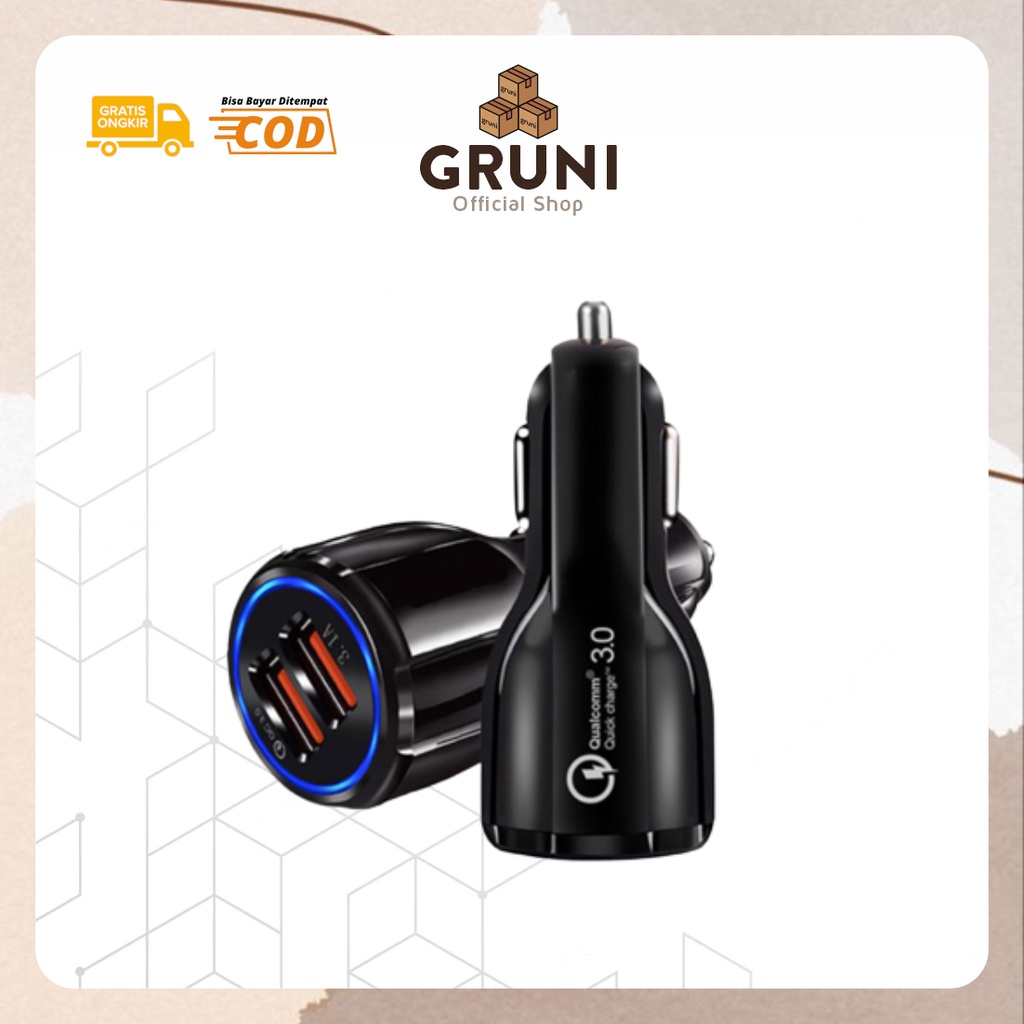 GRUNI AH0090 Charger Hp Mobil - Charger Untuk HP di Mobil - Charger Mobil Viral - Charger HP Univers