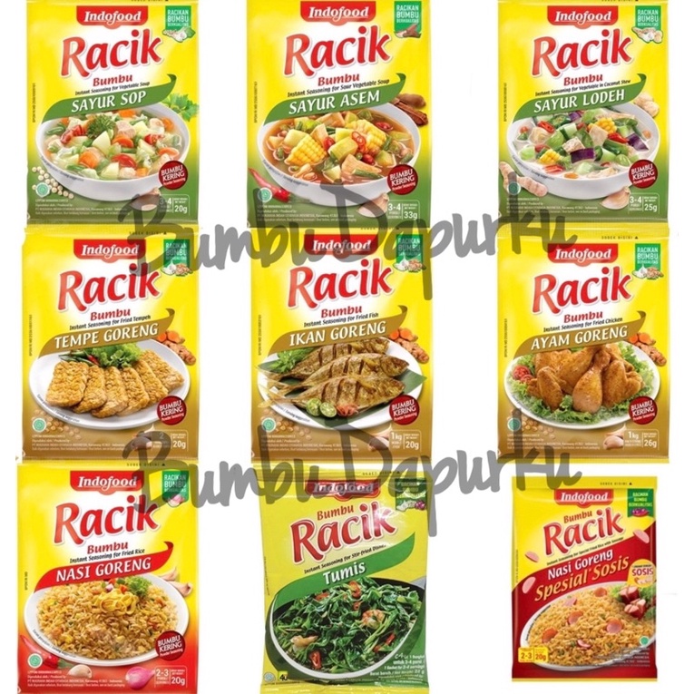 (10 sachet = 1 renceng) Bumbu Racik Indofood, NEW Ayam Goreng Rempah