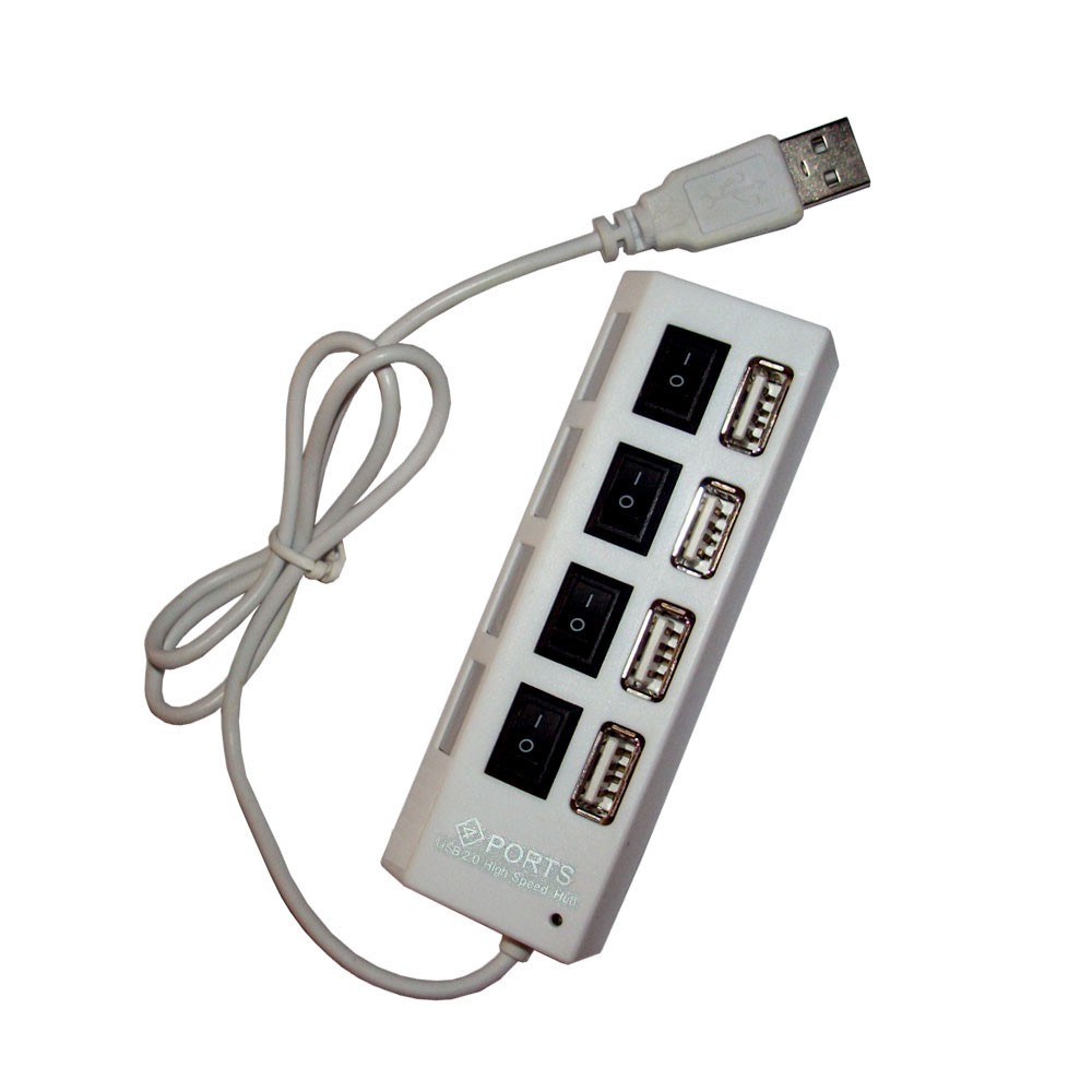 Trend-Universal USB Hub 4 Port USB 2.0 ON/OFF (saklar) Plus LED