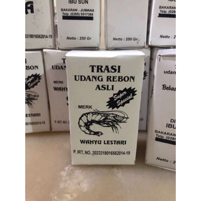 

Trasi udang rebon asli 250 gram. Trasi enak. Trasi murah