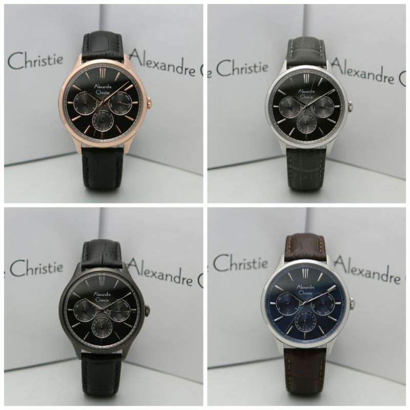 JAM TANGAN PRIA ALEXANDRE CHRISTIE AC 6569 LEATHER ORIGINAL GARANSI RESMI 1 TAHUN