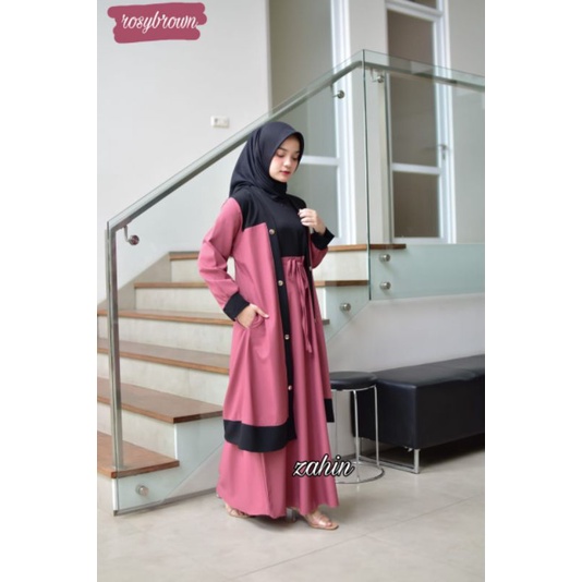 Dress LAILA Zahin Ori//Ity Crepe/Gamis SYAR'I//realpict//gamis murah//