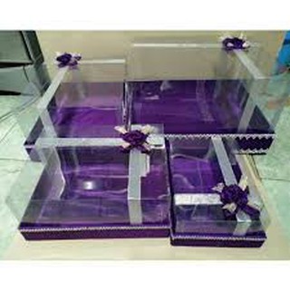 1 SET KOTAK LAMARAN PERNIKAHAN/SESERAHAN/ KOTAK MAHAR/HANTARAN LISS FULL MIKA 1 SET ISI 4 ...