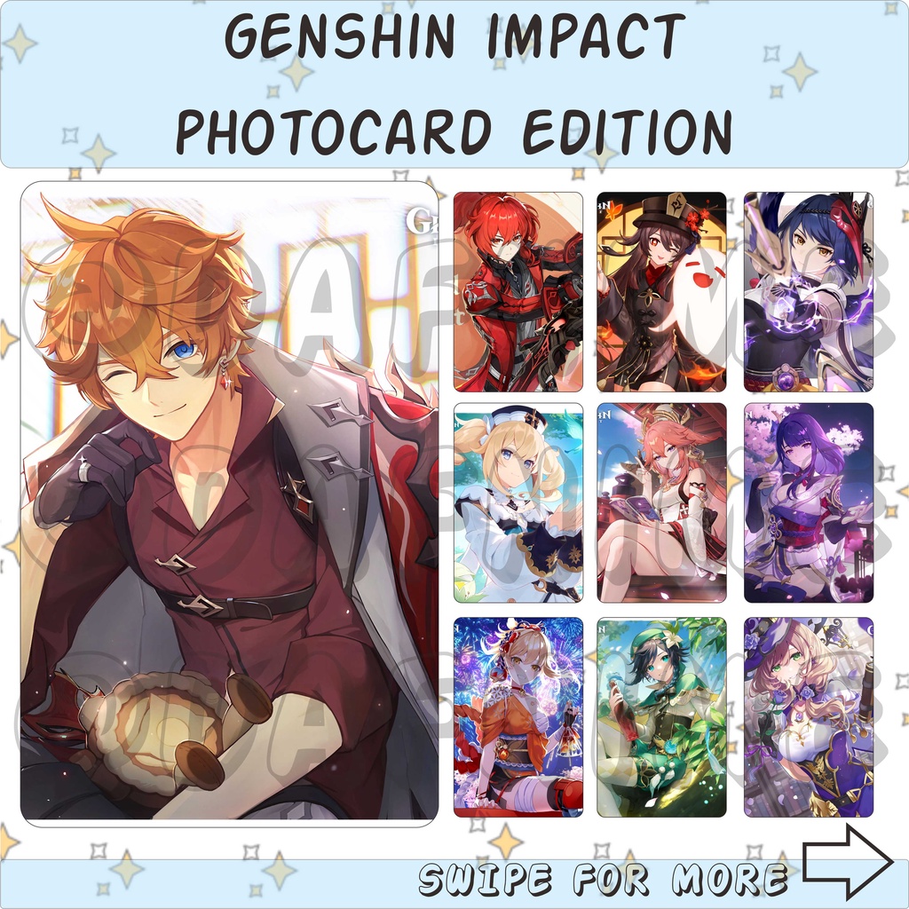 GENSHIN IMPACT EDITION PHOTOCARD ANIME