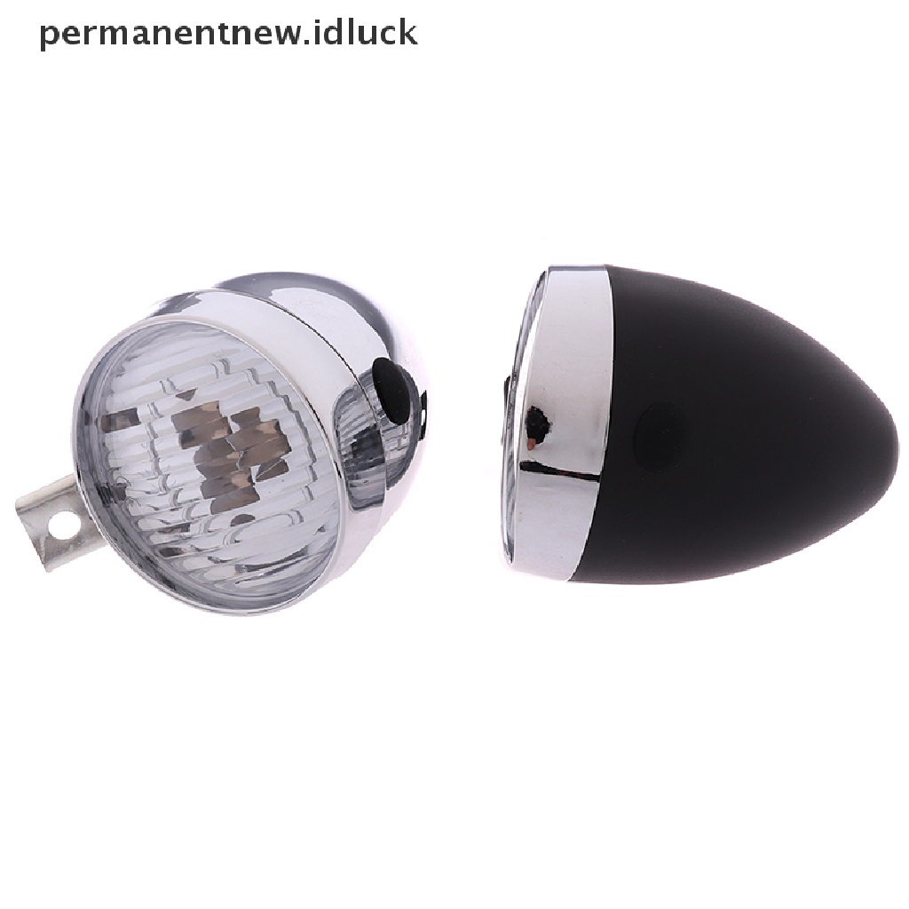 Lampu Depan Sepeda 3 LED Gaya Retro Vintage