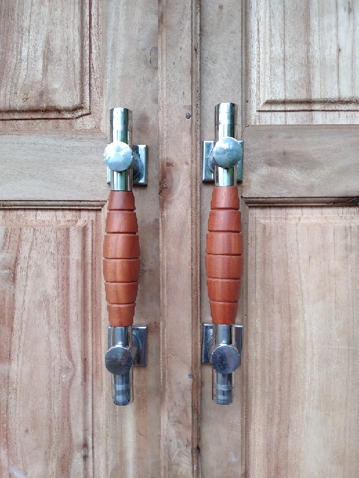 Handle Pintu Natural Tarikan Pintu Cklt Gagang Pintu Rumah Minimalis Kayu Kunci Stainles Roket 33 Cm