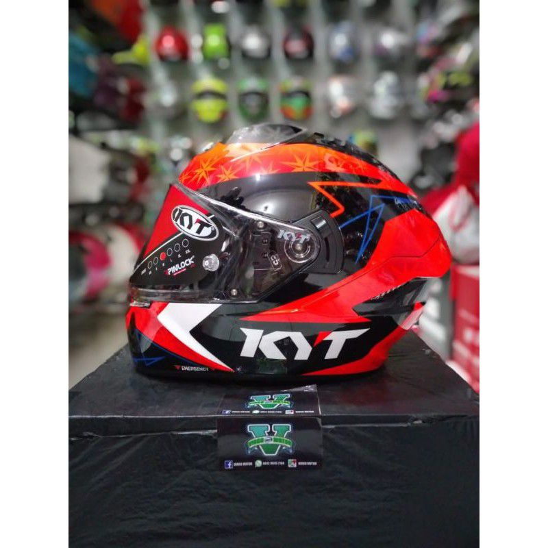 HELM KYT NFR MOTIF AGUSTO FERNANDES ORIGINAL KYT SNI DOT TERMURAH