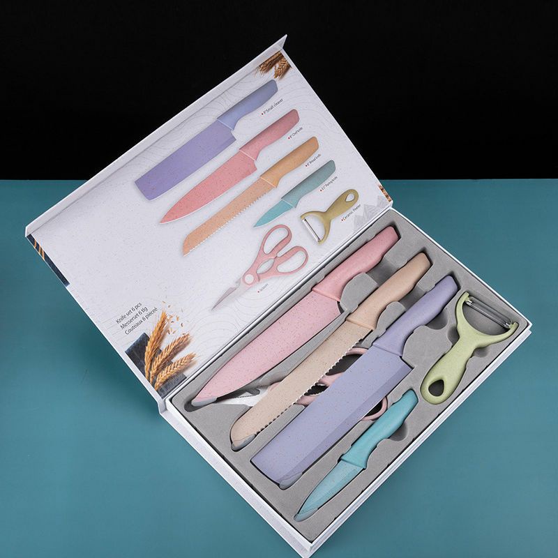 Pisau Dapur Set jerami 6 set