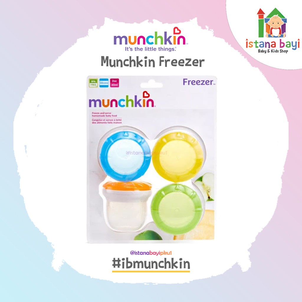 Munchkin Fresh Food Freezer Cups - Tempat Penyimpanan Makanan