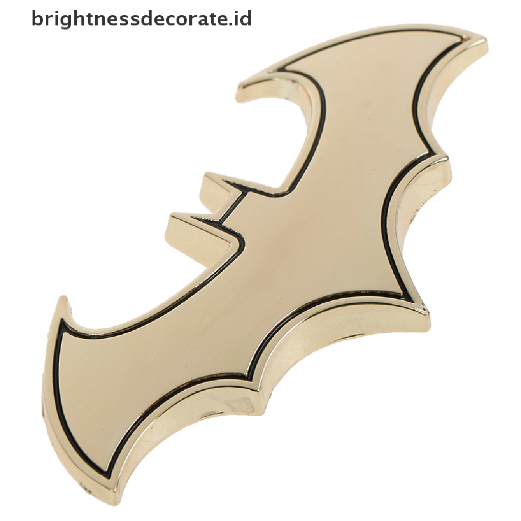 1pc Stiker Emblem / Badge 3d Batman Bahan Metal Untuk Mobil / Motor