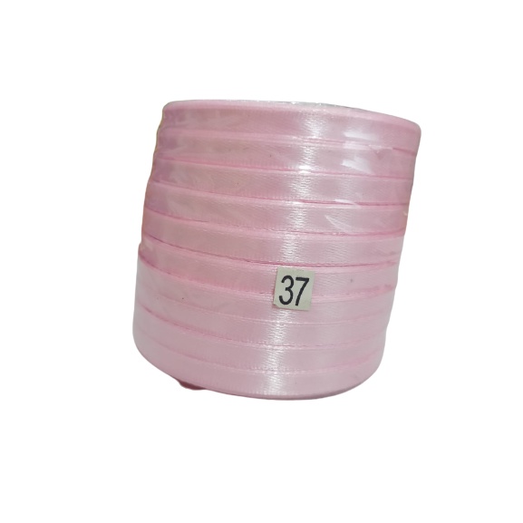

Pita Satin Pink Baby Ukuran 1/4 inch Per Roll