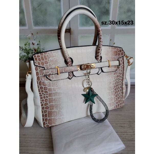 Tas Wanita import Kode 3369 HE Top Handle Bag Leather Croco