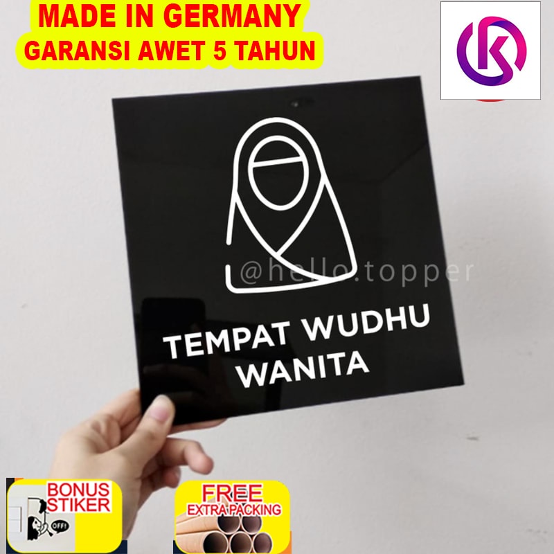 

Promo Sign Board | Tempat Wudhu Wanita Modern Akrilik 20x20 Printed