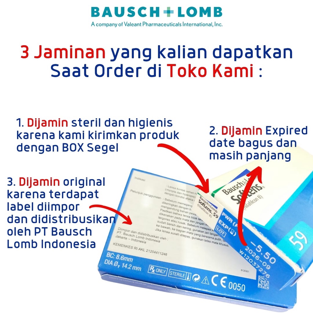 Softlens Bening Bulanan Bausch and Lomb SL 59