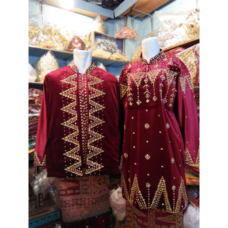 baju pengantin palembang tampa kain songket
