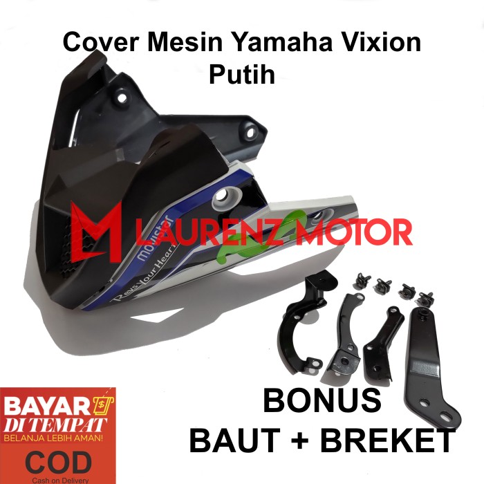 Cover Mesin Vixion Old NVL NVA Cover Engine Vixion Tutup Mesin Vixion - Putih