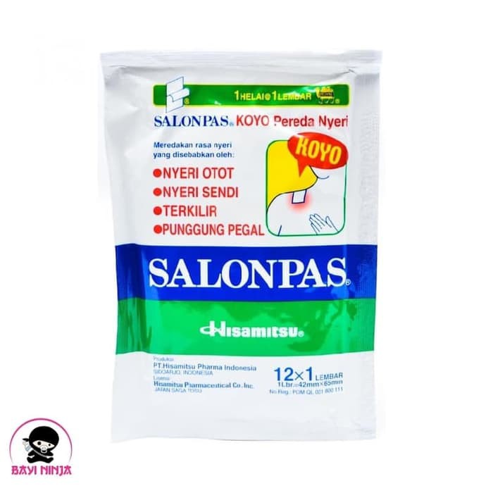 

SALONPAS Koyo Pereda Nyeri Hijau Pack isi 12 lembar Limited