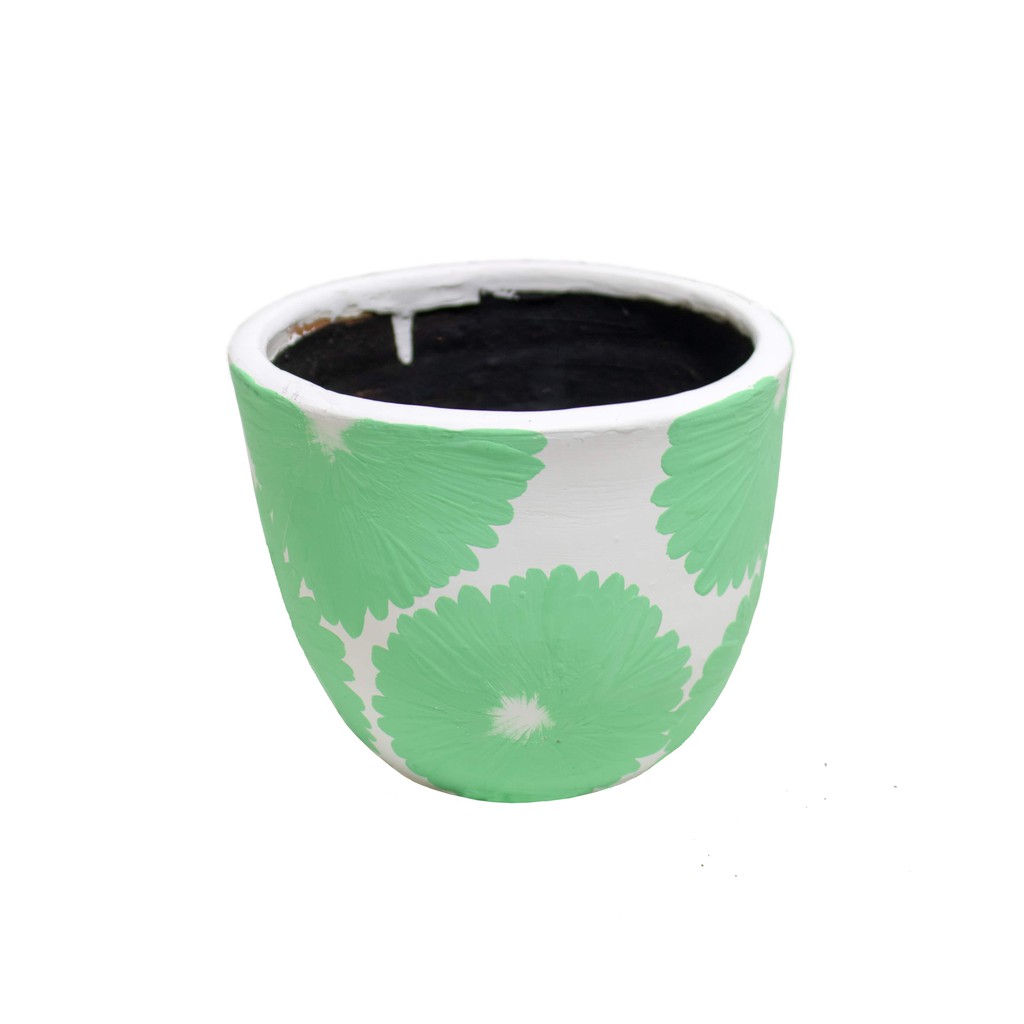 

POT LUKIS Mint Flower A9 by TanemTanamArt