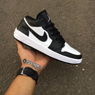 air jordan 1 retro low black white