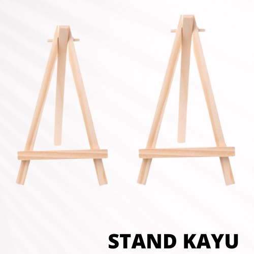 

READY STOK Mini Easel Stand Tripod Kayu Wooden Easel Holder Mini 10 cm sd 40 cm Sandaran Hp Dan Kanvas Lukis