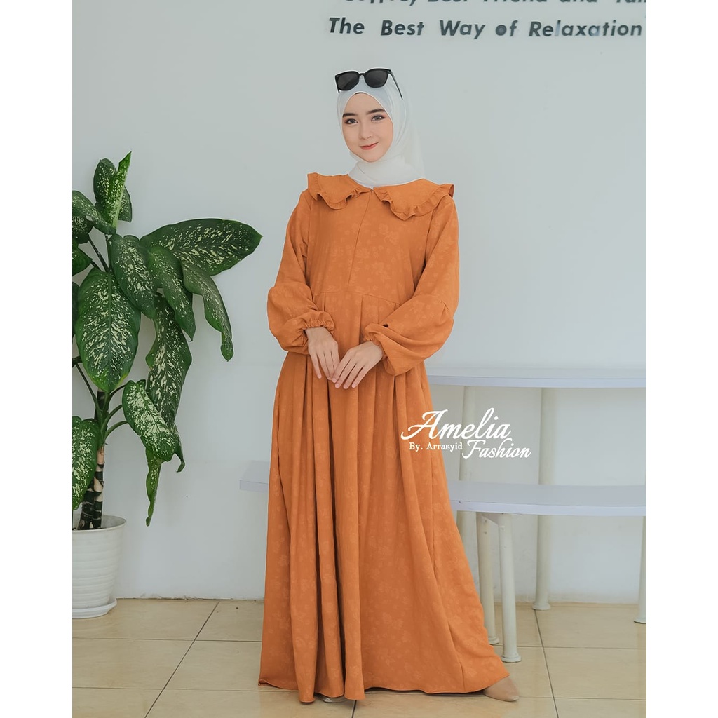 Tami Taqi Tachi Tari gamis kringkel Premium ori Amelia bahan cringkel DOT dan Rubi daily baju gamis wanita kekinian terbaru vintage ECER GROSIR RESELLER DROPSHIPER