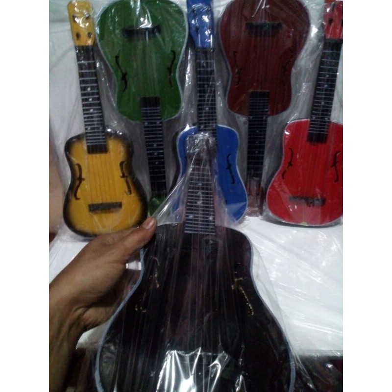 gitar mainan anak mini lubang pinggir