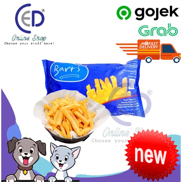 Kentang Goreng Barts shoestring 1kg dan 2.5kg french fries aviko