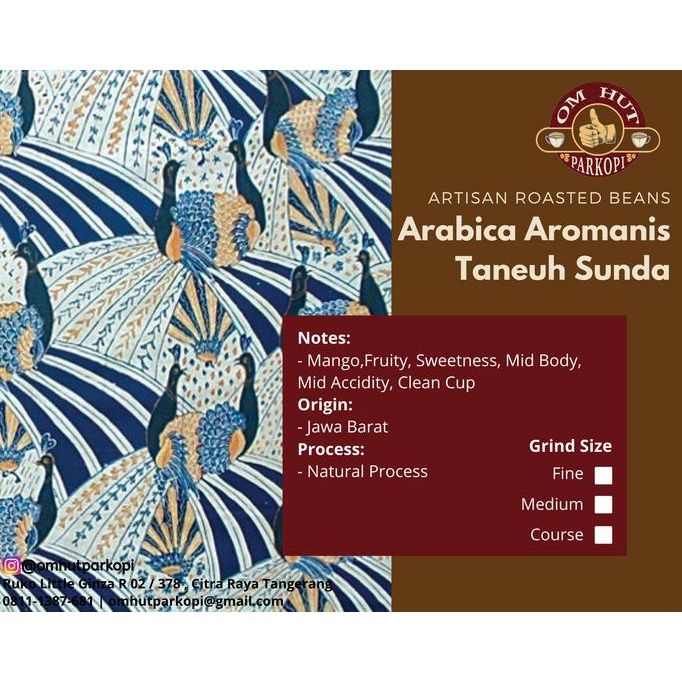 

Green Beans Arabica Aromanis Taneuh Sunda Natural 1 KG