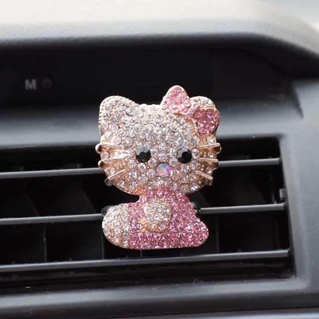 Barang mobil jepit parfume ac mobil hello kitty PARFUM KLIP AC SMILE // Pengharum airfreshener