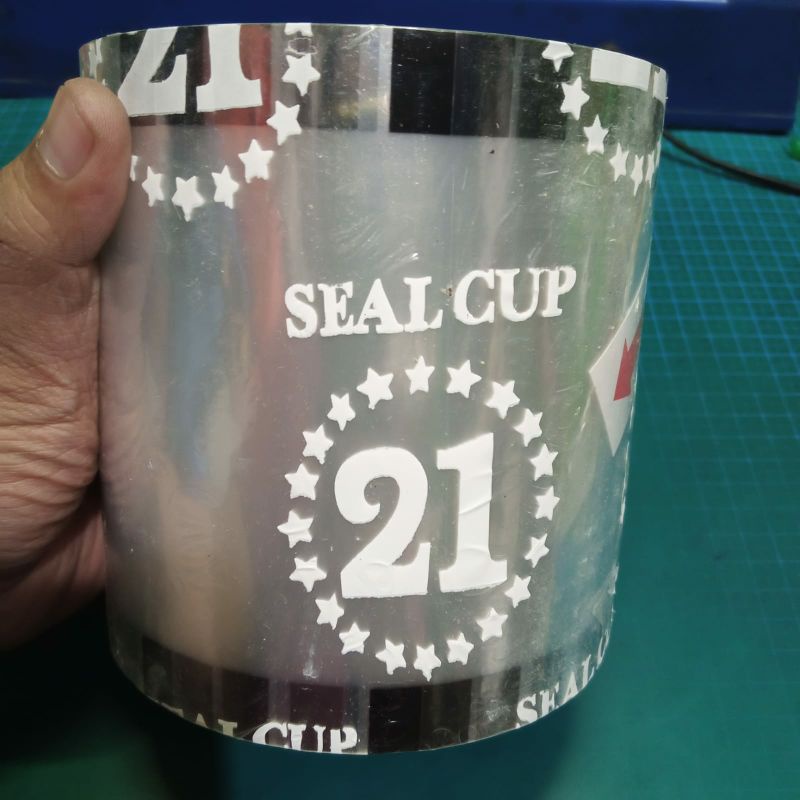 Plastik Lid Sealer Motif Buah / Lid Cup Sealer