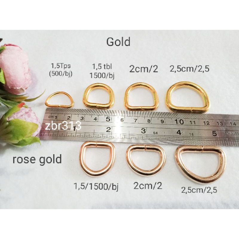 Ring D gold/Rose gold