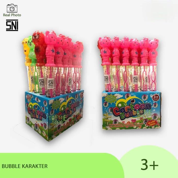 JG - MAINAN BUBBLE / BUBBLE SABUN STICK / GELEMBUNG TIUP BALON 4 KARAKTER KUALITAS SUPER