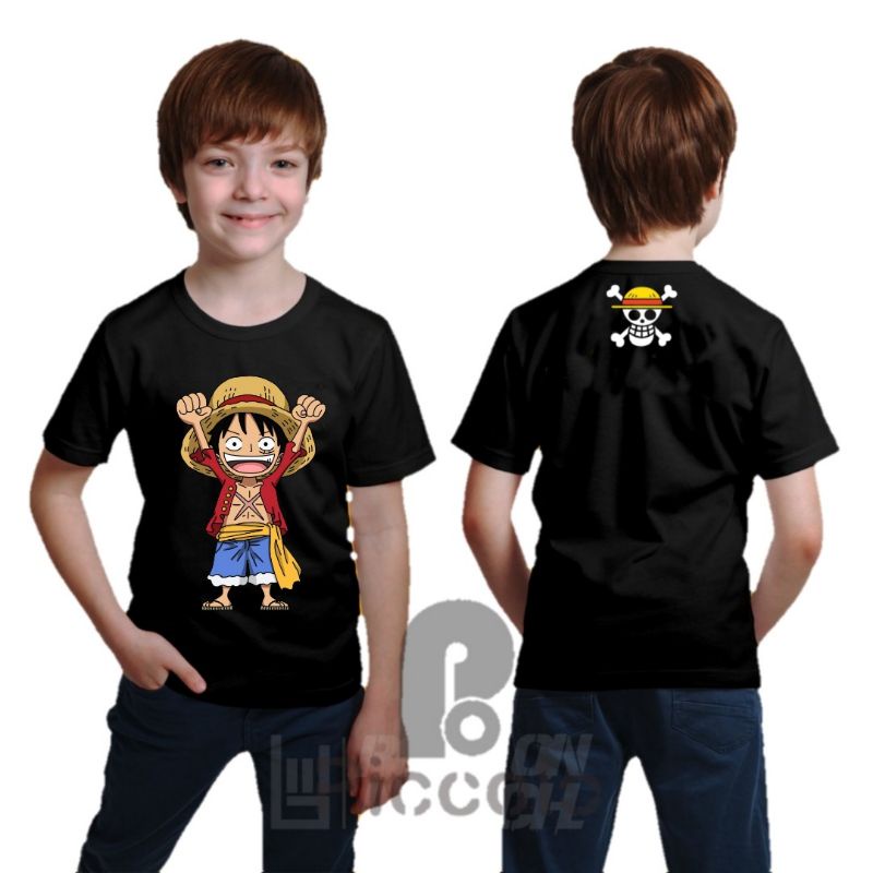 KAOS BAJU ANAK ANIME ONEPIECE BAHAN PREMIUM