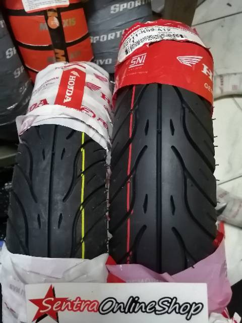 Paket Ban luar matic tubeless honda sepasang 809014 909014 vario150 beat scoopy Original 42711K59A12