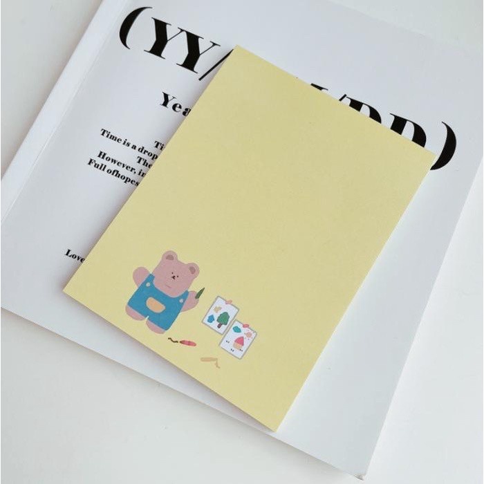 

Menakjubkan Memopad Bear Check Ins Beruang Lucu Tear Notepad Isi 50 Lembar Terbatas