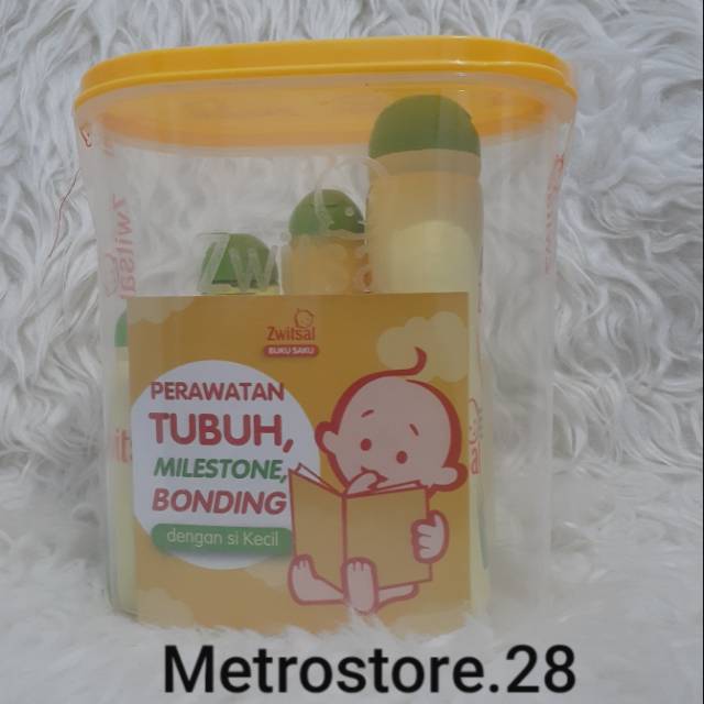 ZWITSAL Paket Sabun Toples - Paket Kado Bayi New Born - Paket 4 In 1 .