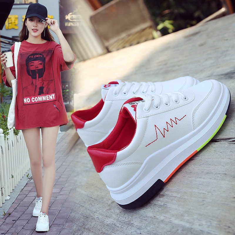 Sepatu Sneakers Wanita Sepatu Import Perempuan Fashion Korea Sepatu Modis Keren Warna Santai SP-055