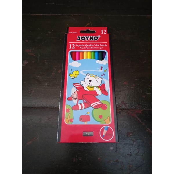

pensil warna joyko 12 warna plus penyerut
