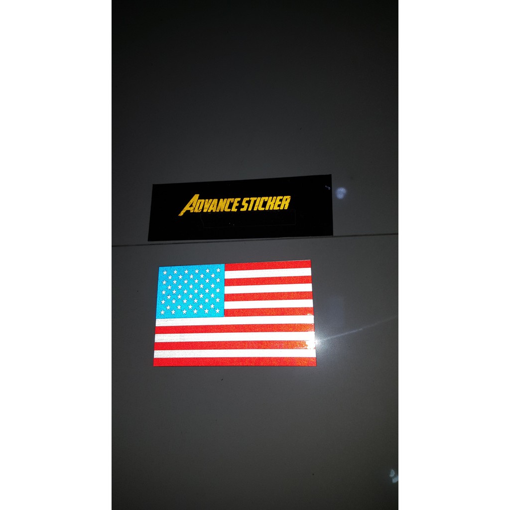 sticker mobil bendera amerika