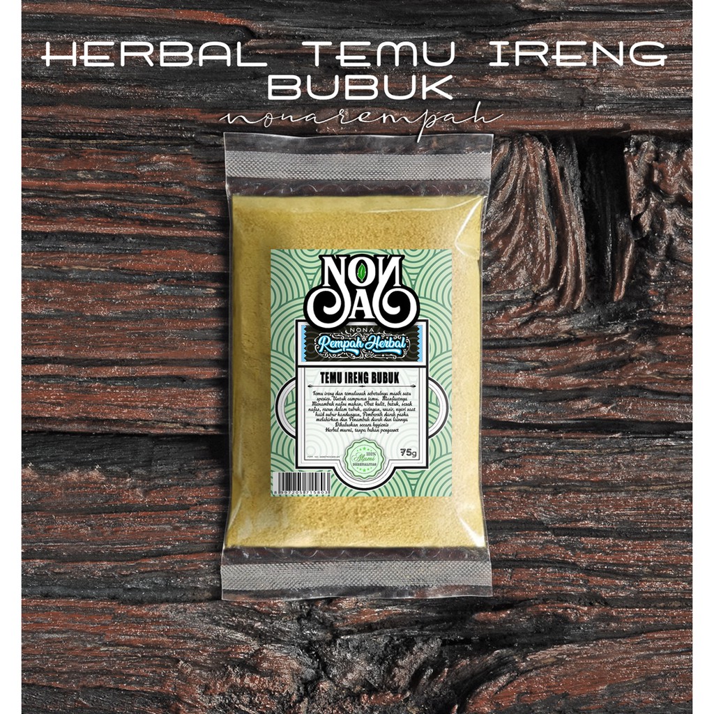 

Temu Ireng Bubuk 75 Gram | Curcuma | Fam Temu Lawak | Herbal Serbuk Murni Organik