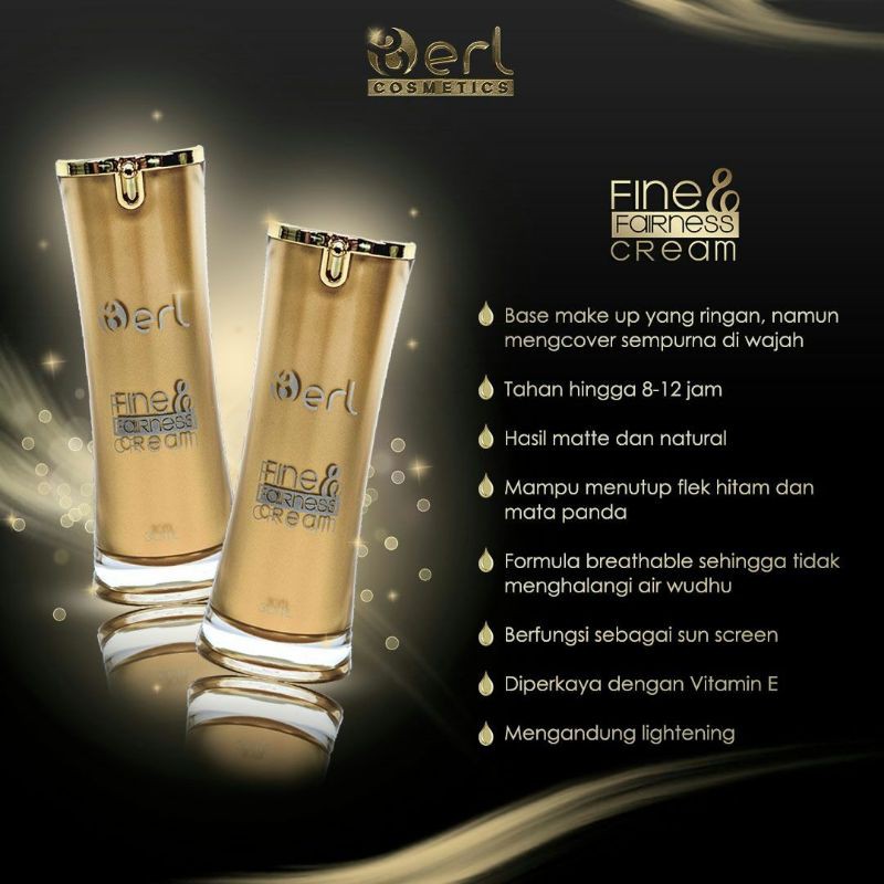 Berl Fine & Fairness Cream/ FF Cream/ Base make up