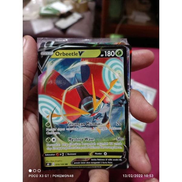 kartu pokemon bahasa Indonesia orbeetle v rr
