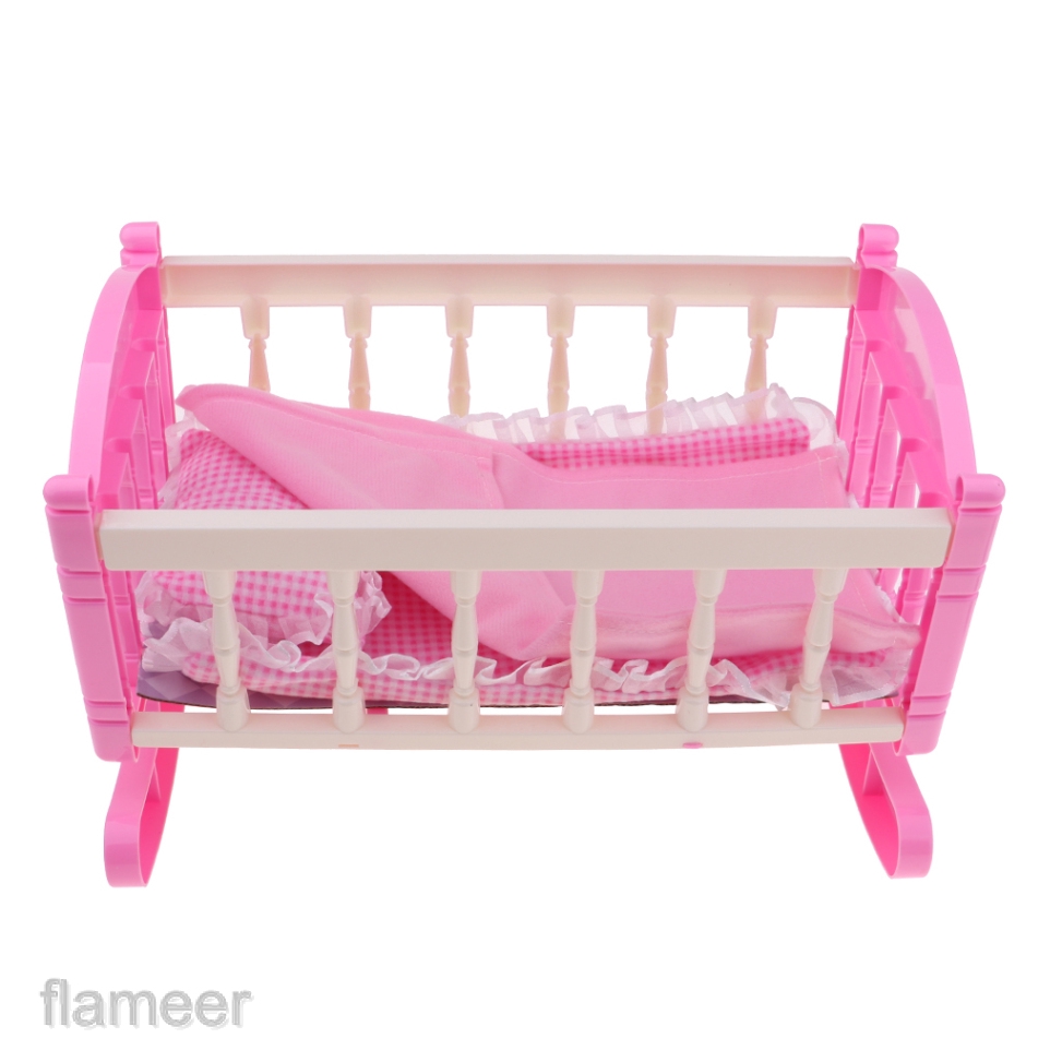 plastic doll cradle